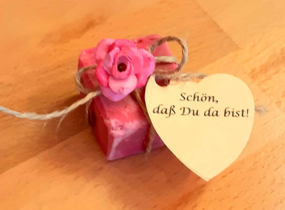 Gift soap heart