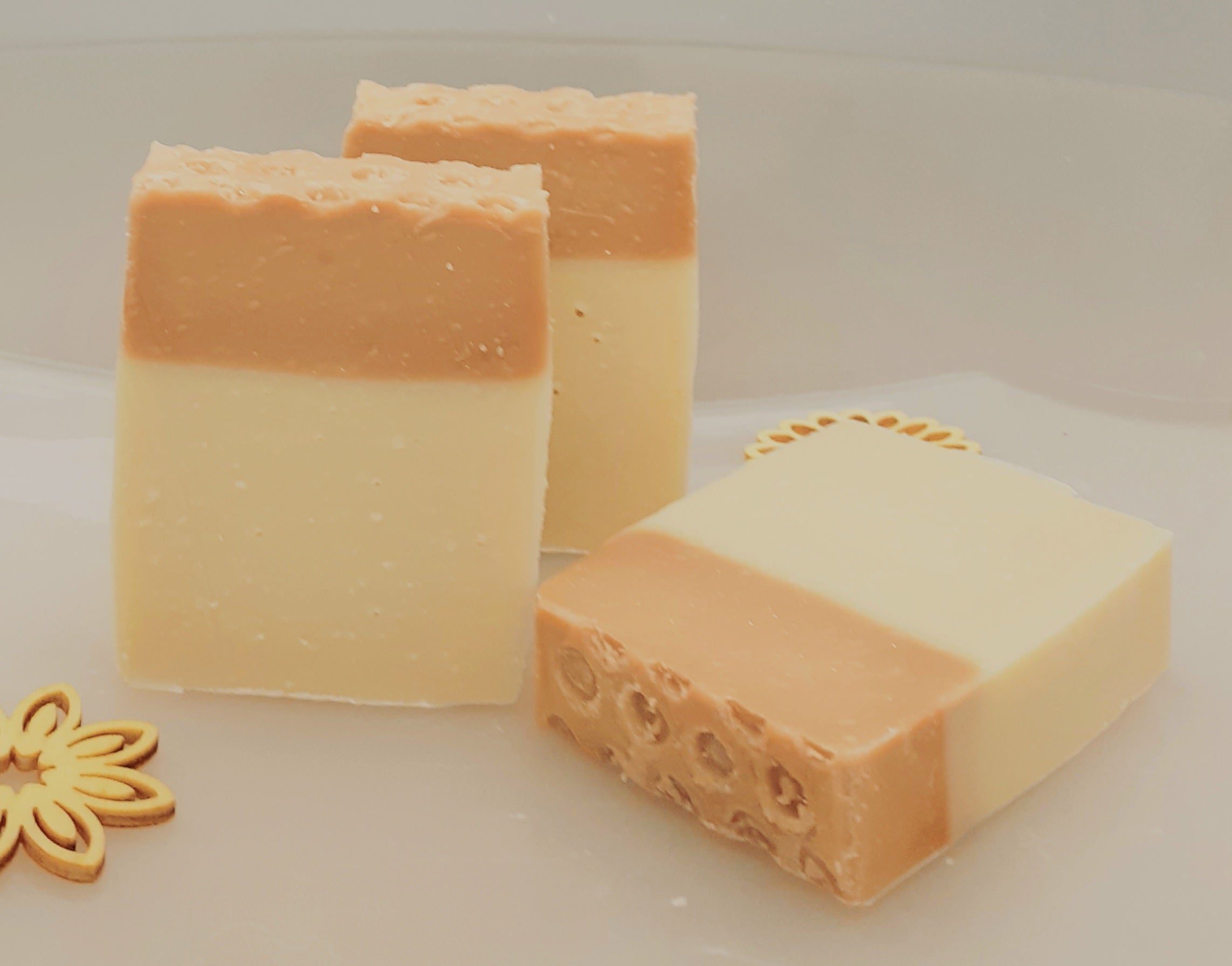 Savon miel glycérine pour peaux sensibles et délicates, 3 unités – Natural  : Pains de savon